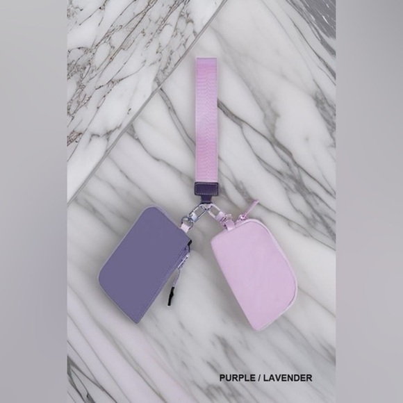 Zenana Dual Pouch Wristlet Keychain Wallet - Picture 3 of 5